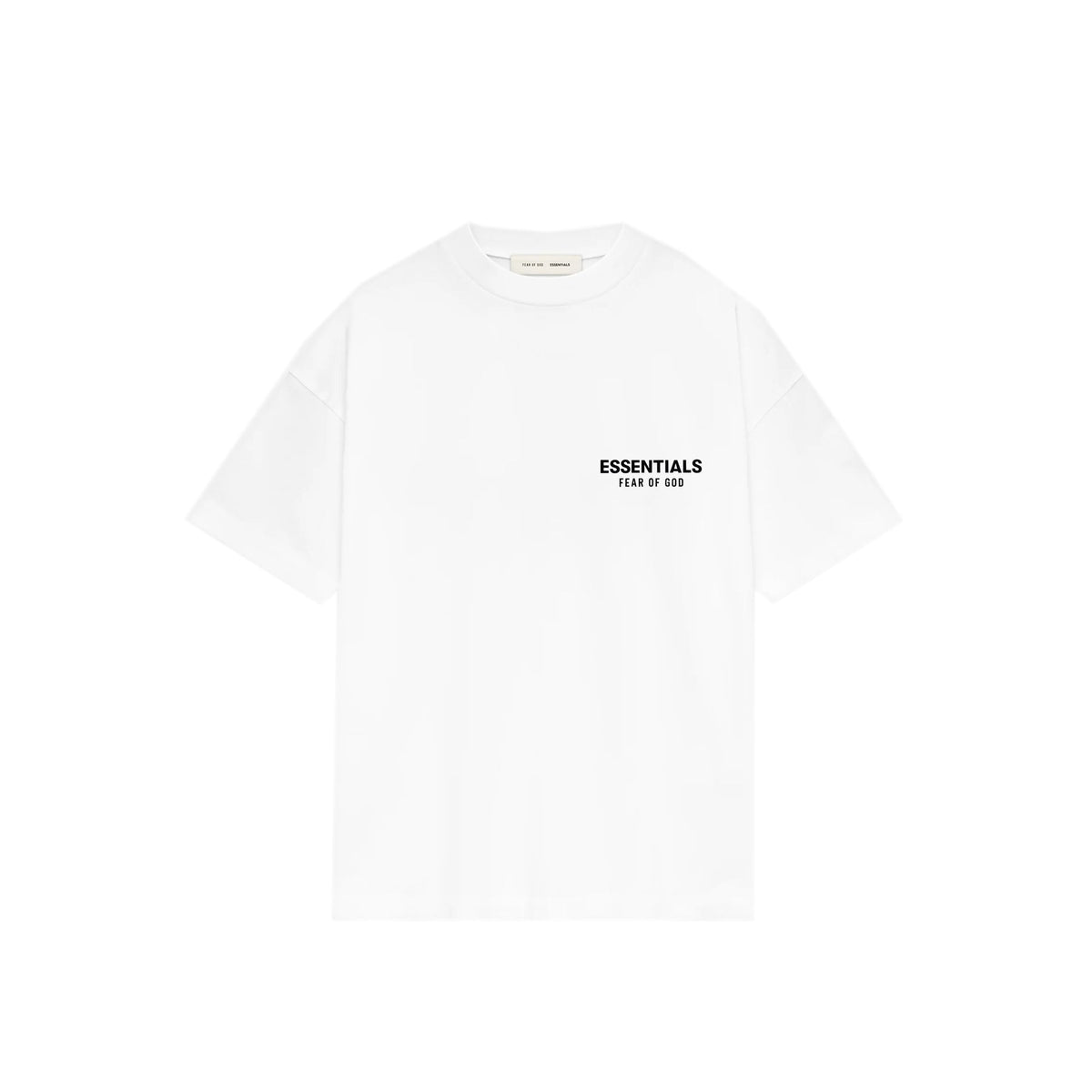 Fear of God Essentials Classic Fit T-Shirt Bright White Vorderansicht