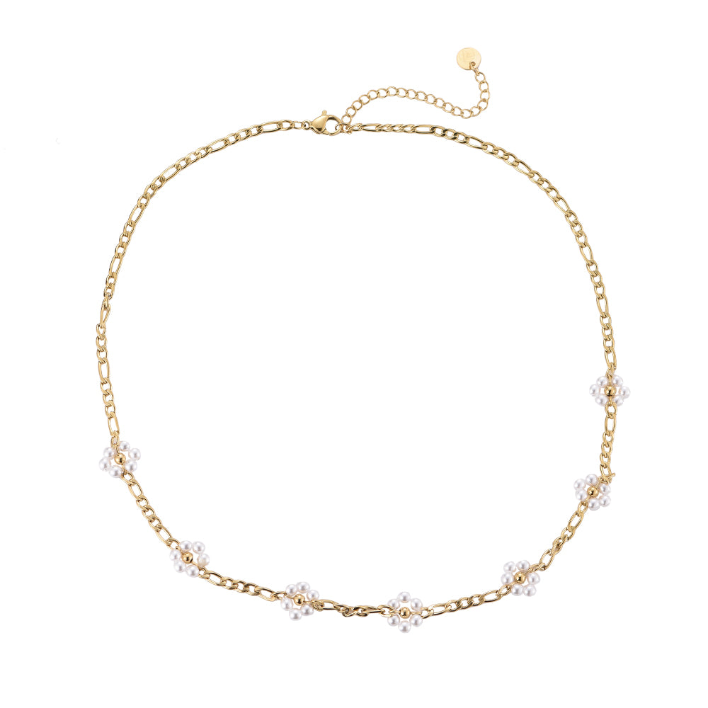 Blütenkette Perle – Gold