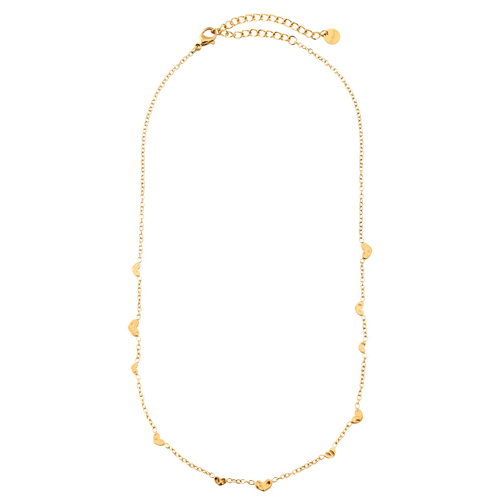 Mini-Herzkette – Gold