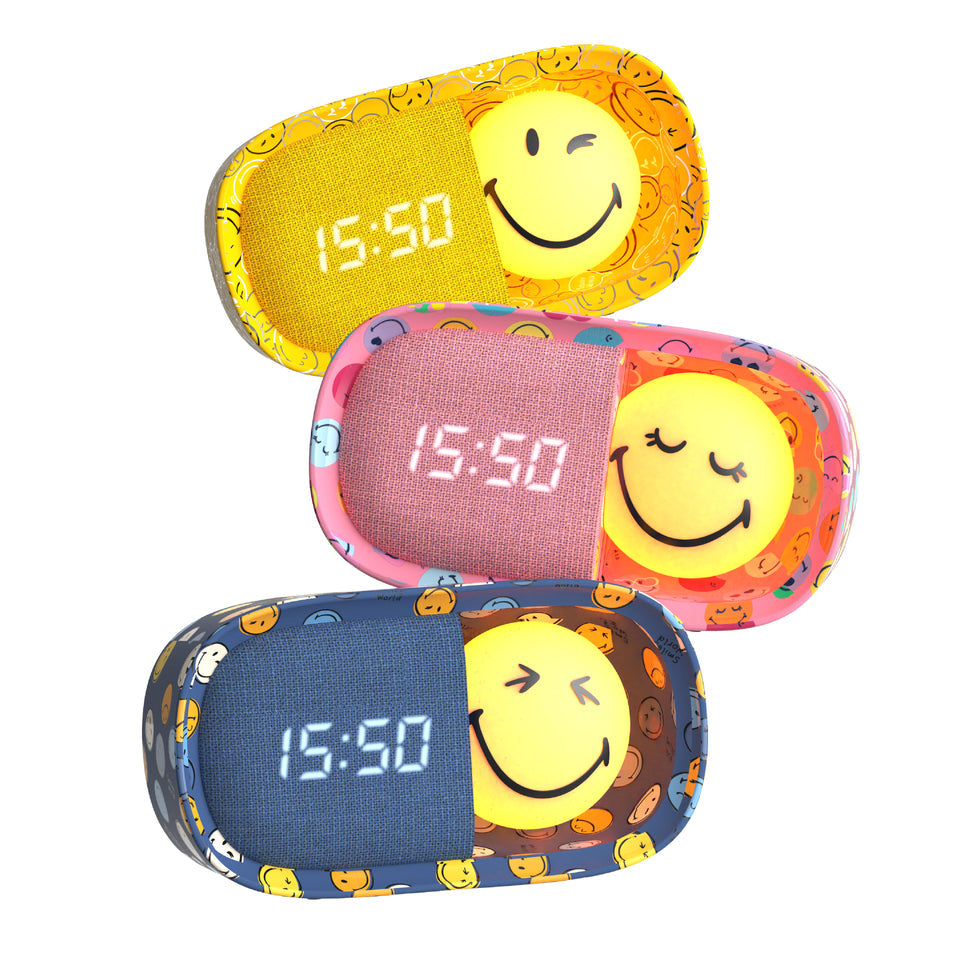 MOB x SmileyWorld Dreamy Clock in Rosa – weitere Ansicht