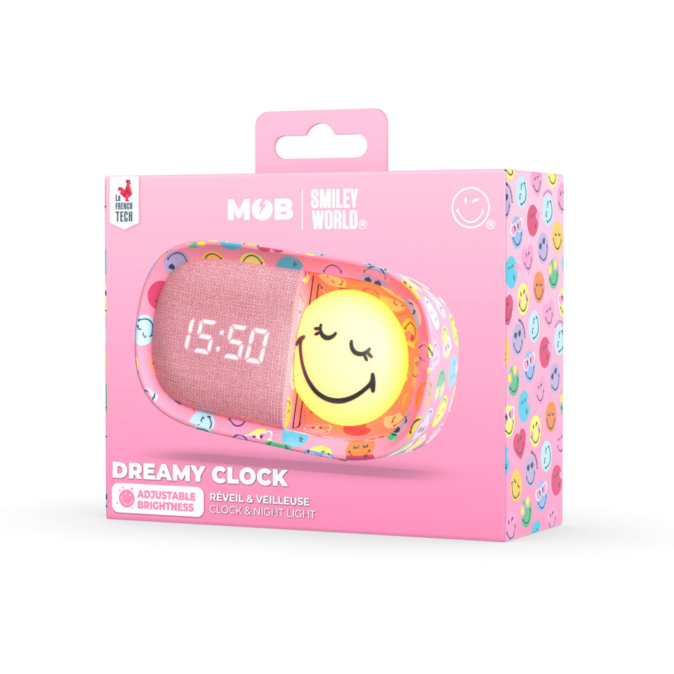 MOB x SmileyWorld Dreamy Clock in Rosa – Verpackung