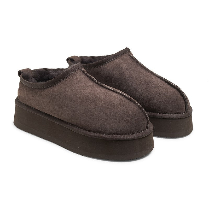 New Zealand Boots Plateau Clog Coffee