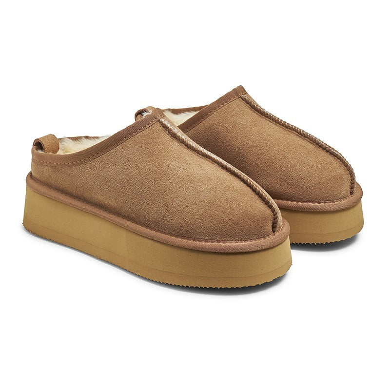 New Zealand Boots Plateau Clog Cognac