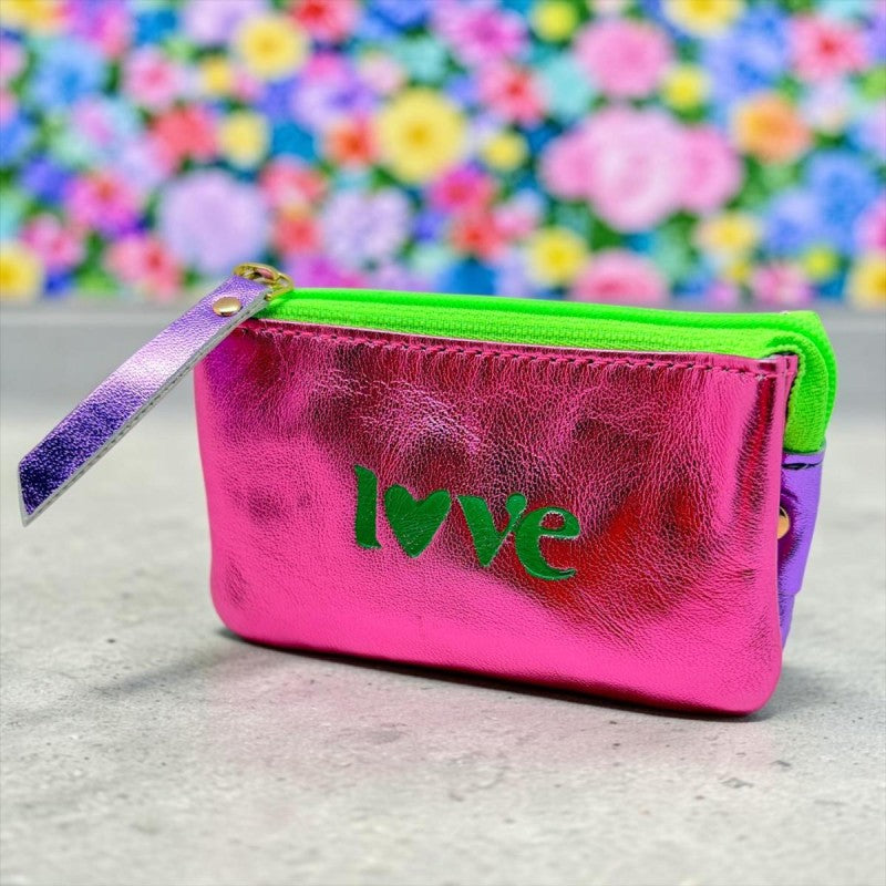 Portemonnaie Mini 3er  Love pink