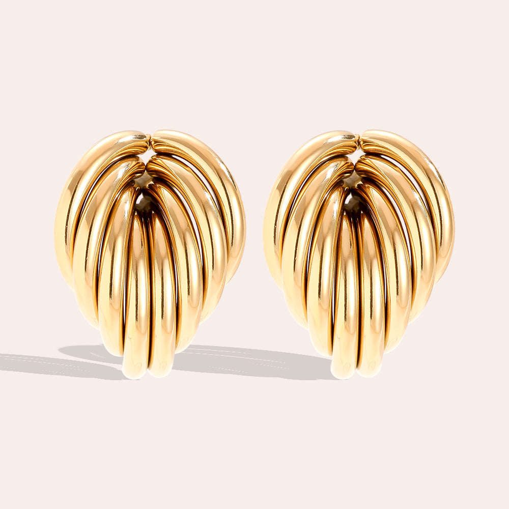 Ohrstecker Fächer – Gold