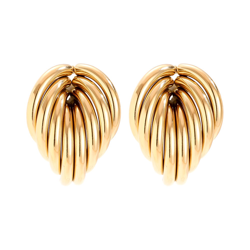 Ohrstecker Fächer – Gold