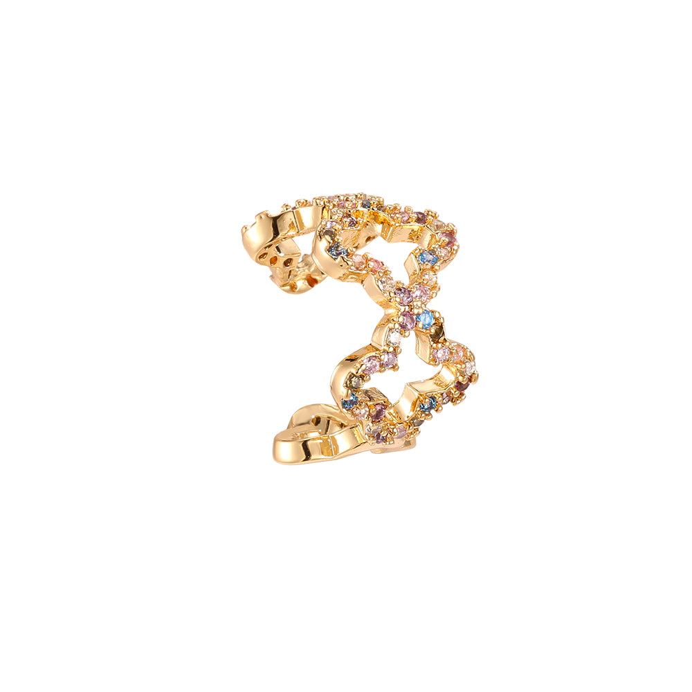 Earcuff Kleeblatt – Gold