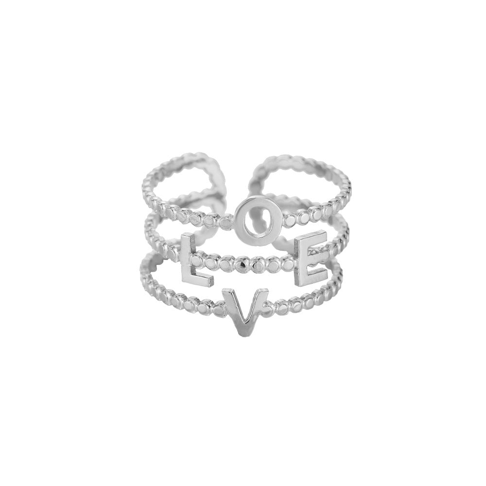 Ring Love – Silber