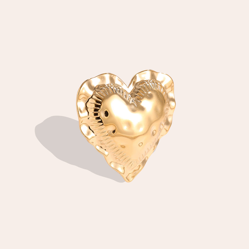 Herzring Groß – Gold