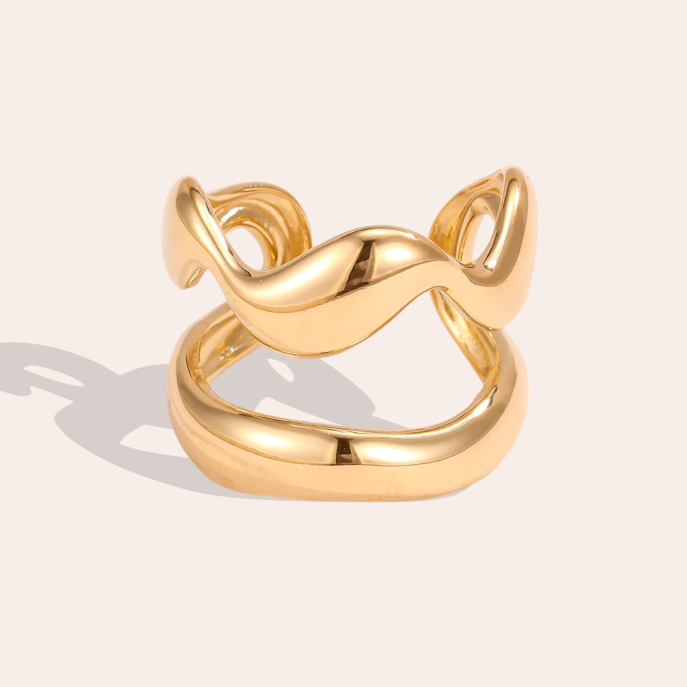 Ring Welle – Gold
