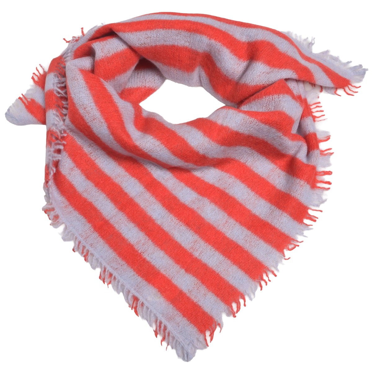 cute stuff Kaschmir-Bandana Stripe in Hellblau