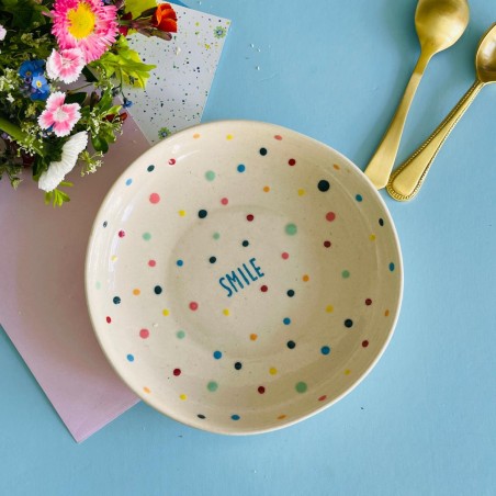 Teller Keramik Smile dots. Noi
