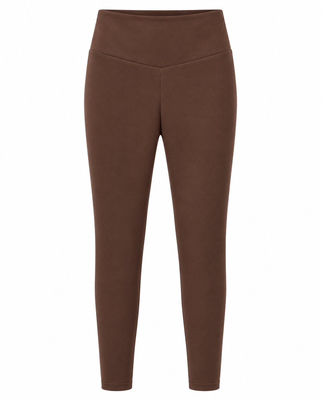 Thermo Leggings Basic Schoko – Studio Vorderansicht